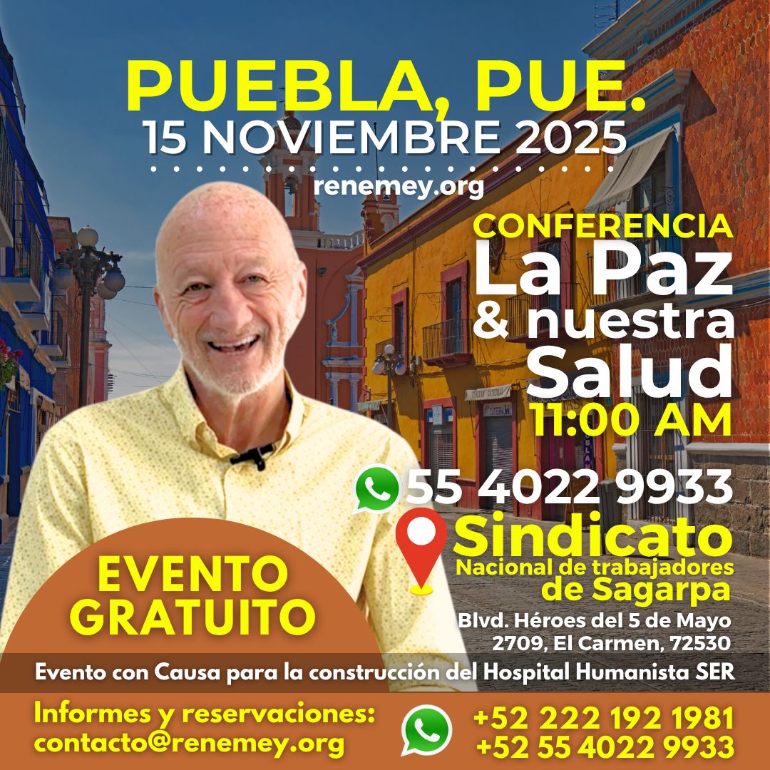 Conferencia La paz y nuestra salud en Puebla, Pue.