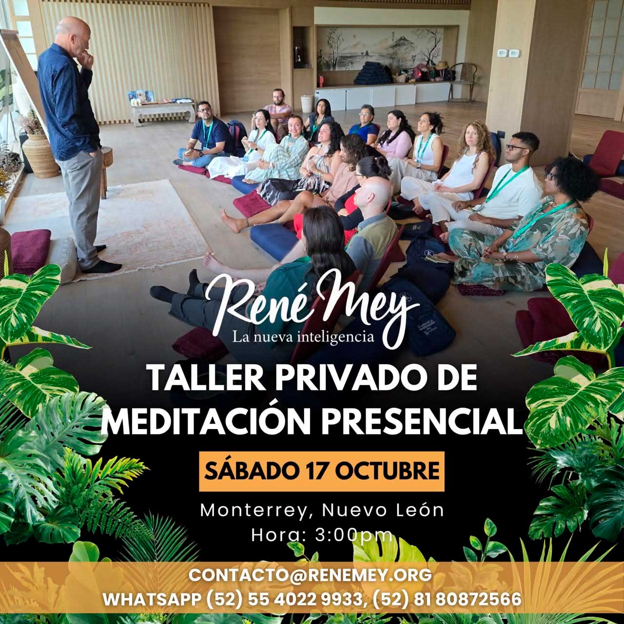 Taller privado de Meditación. Monterrey 17 de octubre